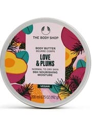 Image of The Body Shop Love & Plums Nourishing Body Butter 200ml Brand New (Vegan)