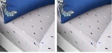 Image of Catherine Lansfield Kids Dinobot Easy Care Junior Fitted Sheet Blue (Pack of 1