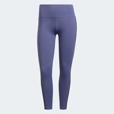 Image of ADIDAS Women's Purple Believe This 2.0 7/8 Leggings RRP £50