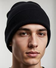 Image of Beechfield Original Cuffed Beanie Hat Double Layer Knit Unisex satin lined