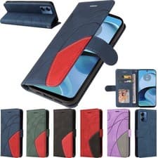 Image of Case For Motorola Moto G14 E13 G54 G06G85 E14 Wallet Flip Leather Phone Cover