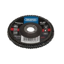 Image of Draper 82351 Zirconium Oxide Flap Disc, 100 x 16mm, 60 Grit