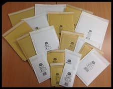 Image of WHITE / GOLD GENUINE JIFFY PADDED BAGS / ENVELOPES 'ALL SIZES' 24h DEL