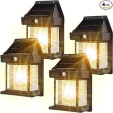 Image of Outdoor Solar Tungsten Wall Lamps IP65 Waterproof Motion Sensor Security Light