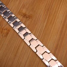 Image of Magnetic Copper Therapy Bracelet Weight Loss Arthritis Pain Relief Healing