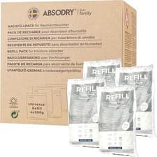 Image of ABSODRY Duo Family Moisture Absorber Refill Bags 2 x 60 m3 for Hanger and Bag