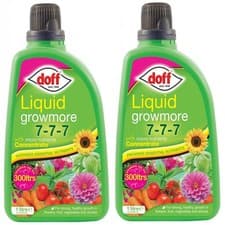Image of 2x Doff Liquid Growmore Garden Boost Growth Outdoor Plant Feed Concentrate 1Ltr