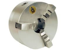 Image of TOS 3 Jaw Self Centring Lathe Chuck 100mm Complete with Inside & Outside Jaws