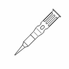 Image of Weller T0051613499 60-01-05 Soldering Tip For WP 60 - Needle Tip - Ø0.5mm