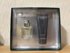 Image of Calvin Klein Eternity for Men 30ml EDT + 100ml Wash Gift Set NEW Sealed