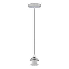 Image of E27 Holder Ceiling Rose Lighting Set PVC Flex Modern Hanging Pendant Light Kit