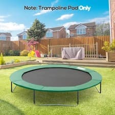 Image of 8FT Replacement Trampoline Pad, Thick Foam Safety Cover, Green