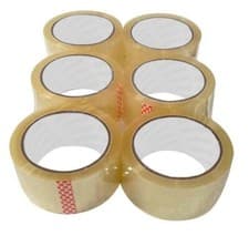 Image of Clear Brown Parcel Tape Strong Packing Carton Sealing Tape 48mm x 66m 1 6 12 36 