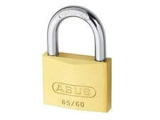 Image of ABUS Mechanical 65/60Mm Brass Padlock Keyed Alike 6603 ABUKA12008