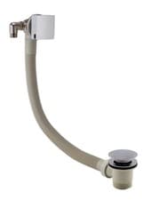 Image of Square Bath Waste with Overflow and Filler Modern Built-In Bath Fitting