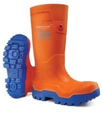 Image of Dunlop Purofort Fieldpro Thermo+ Full Safety Wellington Boots Steel Toe