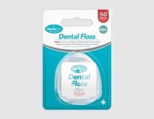 Image of Dental Floss 50m Mint waxed Nylon tooth/Dental Floss Teeth Gum Clean Hygiene UK