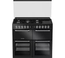 Image of LEISURE Chefmaster CC100F521K 100 cm Dual Fuel Range Cooker - Black