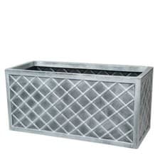 Image of Strata Lazio Pewter 70cm Trough - 30cm Depth x 70cm Width x 33cm Height GN699