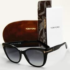 Image of Tom Ford Sunglasses Nora Black Polarised Square Grey Gradient FT0937 TF 937 01D