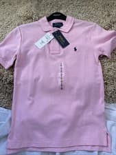 Image of Boys Ralph Lauren Pink Polo Shirtsize Small 8 Years Brand New Tags 100% Cotton
