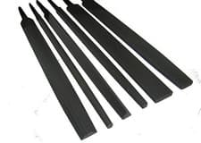 Image of ENGINEERS 12" X 2 METAL FILES FLAT ROUND SQUARE 3 SQUARE SMOOTH SECOND BASTARD