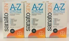 Image of 90 x SANATOGEN A-Z Complete Multivitamin 1-a-day tablets 3x 30 UK STOCK SUPPLIED