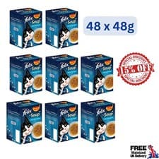 Image of Felix Delicious Cat Soup 8 Boxes of (6 x 48g ) Fish Selection Saver Pack / UK 