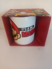Image of Super Mario Its A Me Mario White Boxed Tea Coffee Mug brand new in box