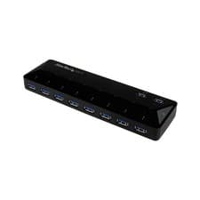 Image of StarTech 10 Port USB 3.0 Hub 48W Black (ST103008U2C)