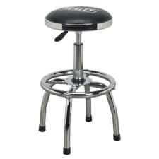 Image of Sealey Pneumatic Stool Heavy-Duty Workshop with Adjustable Height Swivel Seat SC