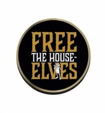Image of Official Warner Bros Harry Potter Dobby Free The House Elves Pin Badge