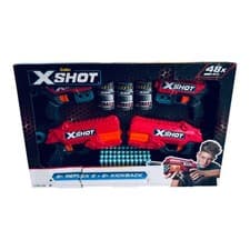Image of ZURU X-Shot Excel Double Reflex 6 Kickback Blaster Combo Pack - NEW