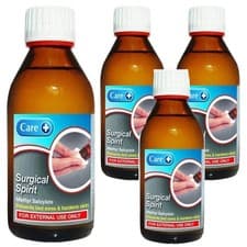 Image of 4x Care Surgical Spirit 200ml Liquid Sterilising Solution First Aid Antiseptic