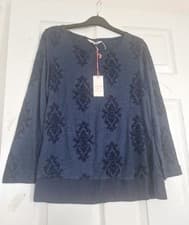 Image of SIZE 10 WHITE STUFF FESTIVE FLOCK JERSEY TEE BNWT