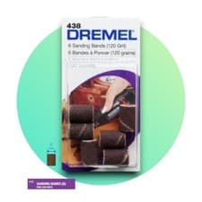 Image of Dremel 438 Sanding Band for 430 Fine 120 Grit Pack of 6 - 2615043832