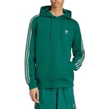 Image of ADIDAS Originals 3-Stripes Mens Pullover Hoodie Winter Fleece Hooded Sweatshirt