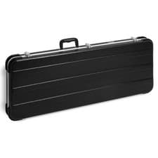Image of Electric Guitar Hard Case ABS Shell Plush Interior Locking Latches Black - Tiger
