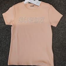 Image of SALE NEW GUESS SHORT SLEEVED PEACH GIRLS T-SHIRT SIZES 10 YRS 12 YRS 14 YRS 16 Y