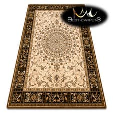 Image of Oriental NATURAL WOOL Rugs "SUPERIOR" WIEDEŃSKI VIENNA brown snuff Best Quality
