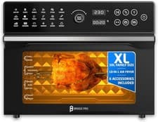 Image of 30L Air Fryer Oven with Rotisserie, 1800W & 21 Preset Mode Countertop Convection