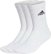 Image of Adidas Cushioned Crew Socks Unisex 3 Pair Pack Black White  6.5-8 8.5-10