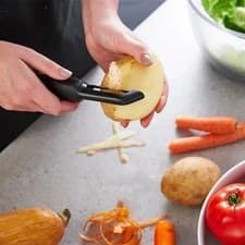 Image of Marshland Swivel Vegetable Peeler - Soft Grip Stainless Steel Potato Peeler