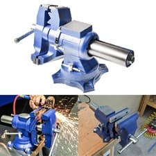 Image of Multipurpose 4" Bench Vise 360-Degree Rotation Clamp on Vice with Swivel Base UK