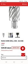 Image of RUKO CORE DRILL HSS - 20.0 MM