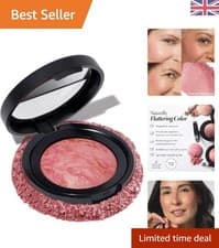 Image of Pink Buttercream Baked Blush - Demi-Matte Marbleized Formula for All Skin Tones