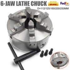 Image of 6jaw Lathe Chuck Self-Centering 112/125/160/200/250mm Milling Lathe Processing