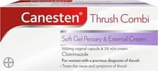 Image of 4 X CANESTEN THRUSH COMBI SOFT GEL PESSARY & EXTERNAL CREAM