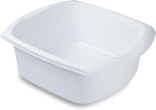Image of Addis Rectangular Washing up Bowl, White, 9.5 Litre