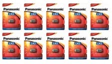 Image of 10x Panasonic CR2 3V Lithium Power Photo Battery DLCR2 KCR2 CR17355 Camera